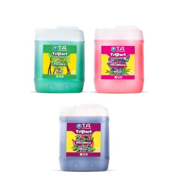 Комплект удобрений Flora Series SW GHE (Tripart Terra Aquatica Grow+Micro+Bloom) 3x5 л