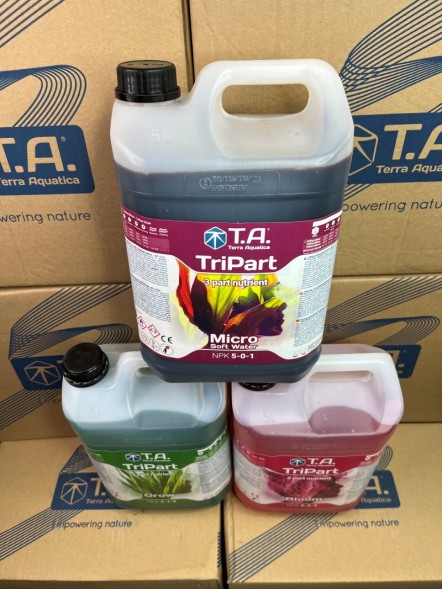 Комплект удобрений Flora Series SW GHE (Tripart Terra Aquatica Grow+Micro+Bloom) 3x5 л