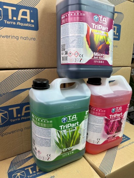 Комплект удобрений Flora Series SW GHE (Tripart Terra Aquatica Grow+Micro+Bloom) 3x5 л