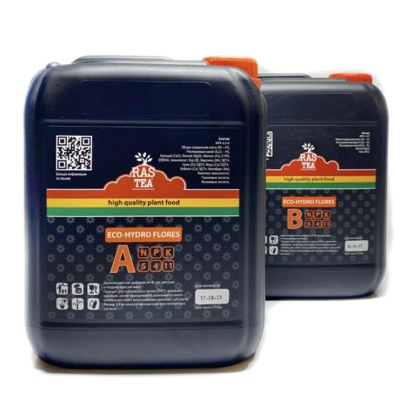 RasTea Eco-Hydro Flores A+B 5 л / удобрение минеральное