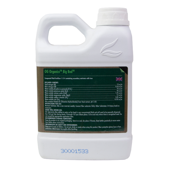 OG Organics Big Bud Liquid 0,5 л | Advanced Nutrients