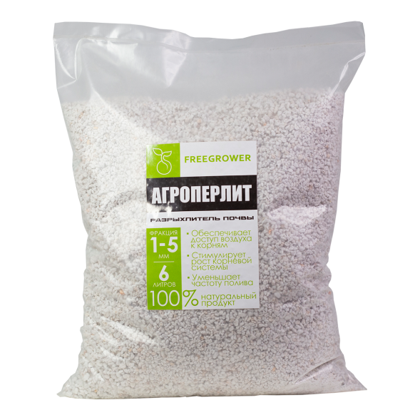 Агроперлит FreeGrower фракция 1-5 мм 6 л