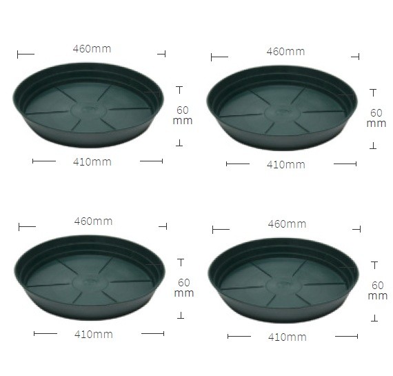 Глубокий поддон под горшок d40 см (hd16) х 4 шт