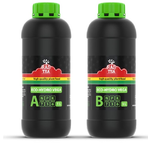 RasTea Eco-Hydro Vega A+B 1 л / удобрение минеральное