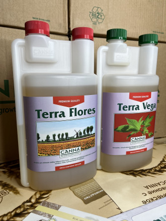 Комплект удобрений CANNA (Terra Flores+Terra Vega) x 2 л