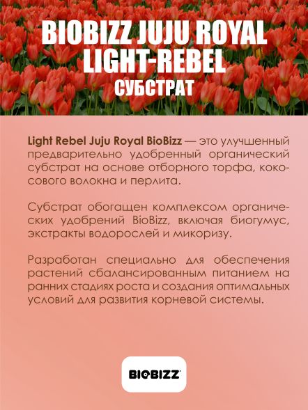 Субстрат BioBizz Juju Royal Light-Rebel 50 л