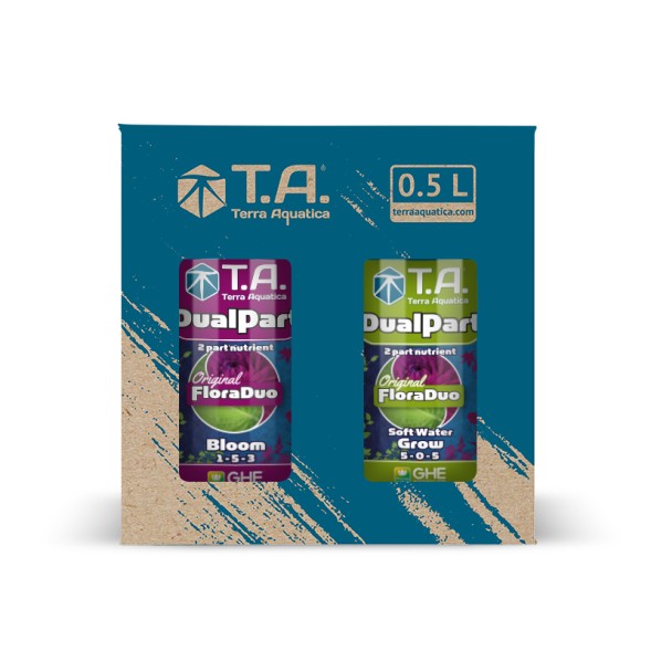 Комплект удобрений DualPart SW для мягкой воды (Flora Duo Grow SW+Flora Duo Bloom) 2x500 мл
