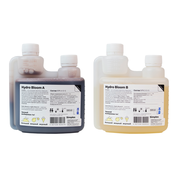 Удобрение Simplex Hydro Bloom A+B 0,5 л