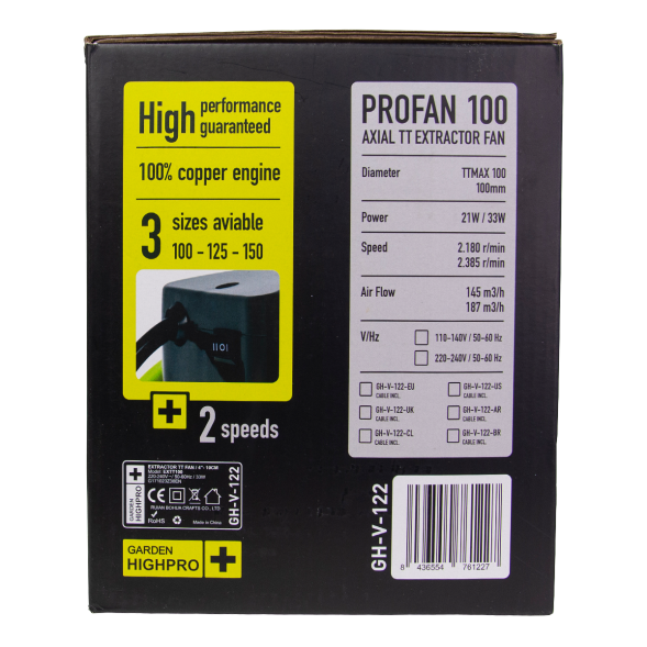 Вентилятор Extractor TT 100 мм