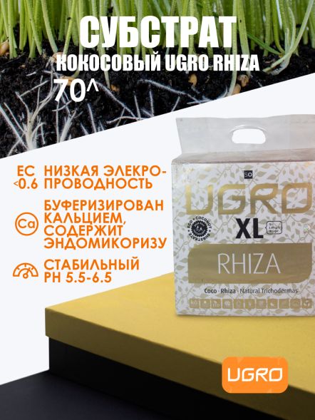 Кокосовый брикет UGro XL Rhiza 5 кг