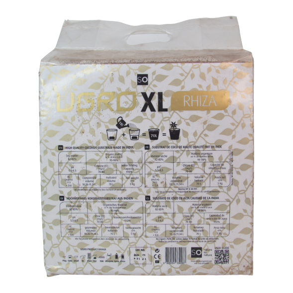 Кокосовый брикет UGro XL Rhiza 5 кг