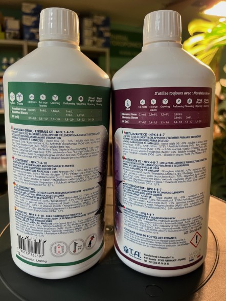 Комплект удобрений Flora NovaMax (Bloom + Grow) 2x1 л