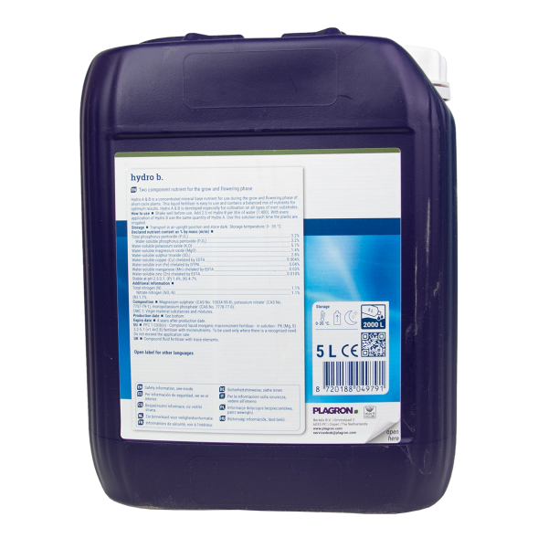 Удобрение PLAGRON Hydro A+B 5 л