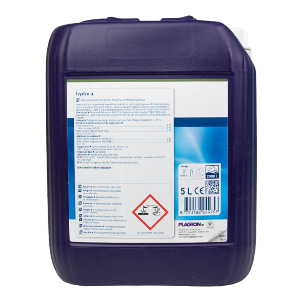 Удобрение PLAGRON Hydro A+B 5 л