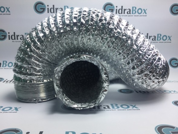 Гибкий алюминиевый воздуховод 102 мм 10 м 