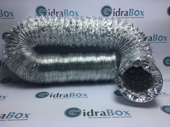 Гибкий алюминиевый воздуховод 127 мм 10 м 