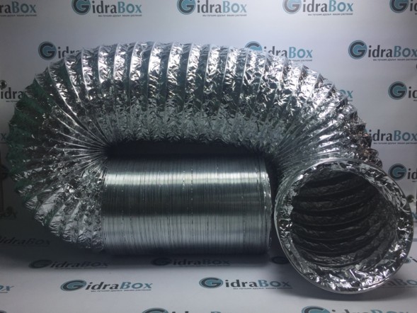 Гибкий алюминиевый воздуховод 203 мм 1 м