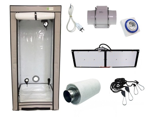 Гроубокс 80*80*160 см в сборе: LED Quantum Box