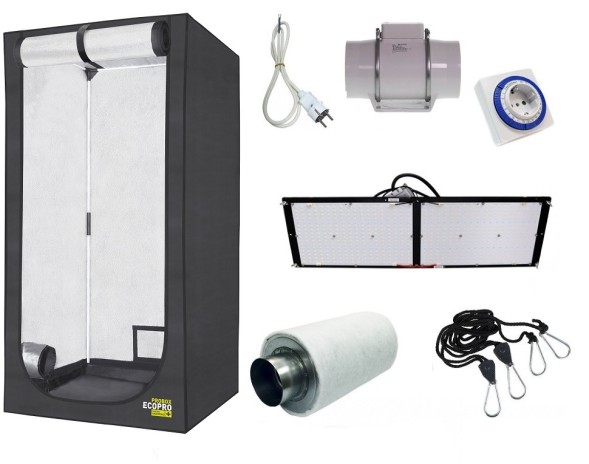 Гроубокс 80*80*160 см в сборе: LED Quantum Box