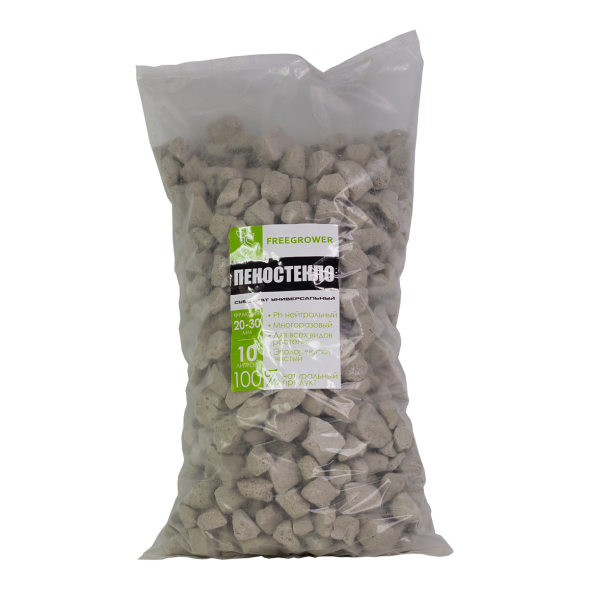 Пеностекло 10 л (фракция 20-30 мм)