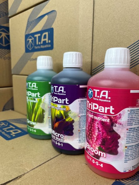 Комплект удобрений Flora Series HW GHE (Tripart Terra Aquatica Grow+Micro+Bloom) 3x0,5 л