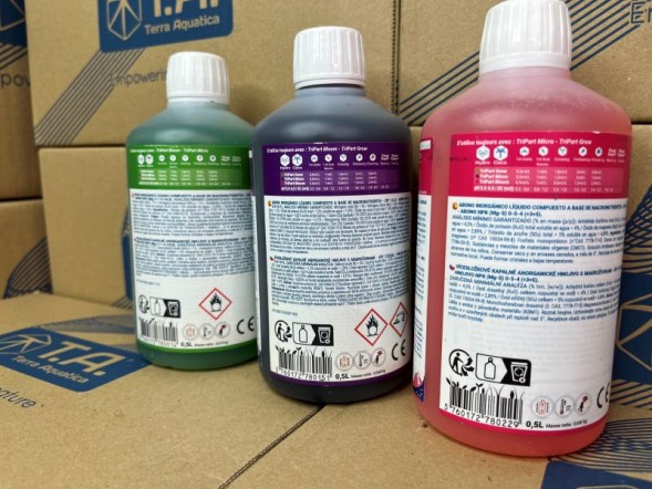 Комплект удобрений Flora Series HW GHE (Tripart Terra Aquatica Grow+Micro+Bloom) 3x0,5 л