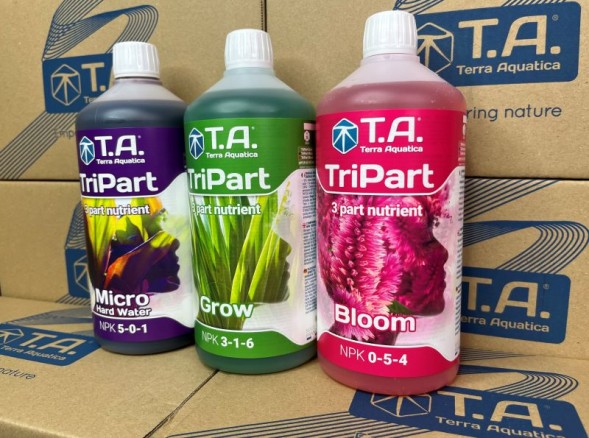 Комплект удобрений Flora Series HW GHE (Tripart Terra Aquatica Grow+Micro+Bloom) 3x1 л