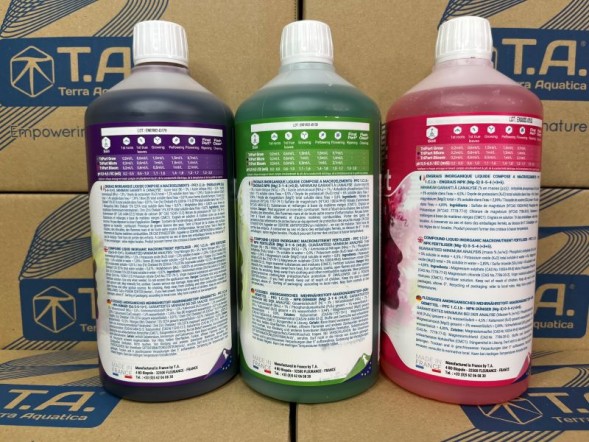 Комплект удобрений Flora Series HW GHE (Tripart Terra Aquatica Grow+Micro+Bloom) 3x1 л