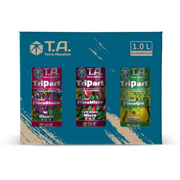 Комплект удобрений Flora Series SW GHE (Tripart Terra Aquatica Grow+Micro+Bloom) 3x1 л