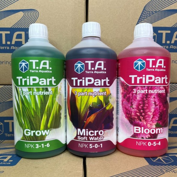 Комплект удобрений Flora Series SW GHE (Tripart Terra Aquatica Grow+Micro+Bloom) 3x1 л