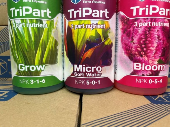 Комплект удобрений Flora Series SW GHE (Tripart Terra Aquatica Grow+Micro+Bloom) 3x1 л
