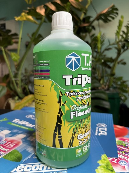 Удобрение TriPart Gro Terra Aquatica (Flora Gro GHE) 1 л уценка