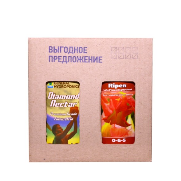 Комплект стимуляторов StimSet GHE Ripen (FinalPart ) + Diamond nectar (Fulvic) Terra Aquatica 2x0,5 л