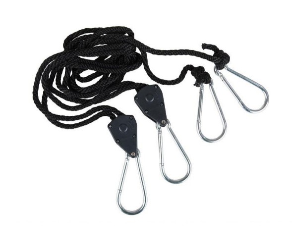 Подвесы регулируемые для фитолампы в гроубокс Rope Ratchet (нагрузка до 75 кг) х 2шт