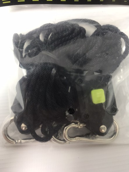 Подвесы регулируемые для фитолампы в гроубокс Rope Ratchet (нагрузка до 75 кг) х 2шт