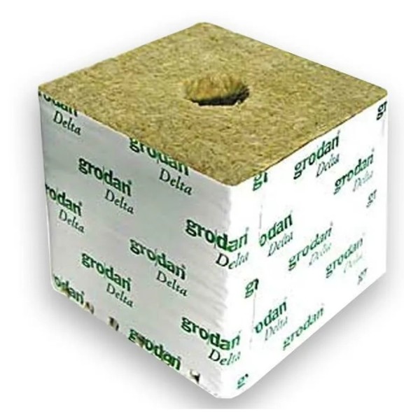 Кубик для рассады минераловатный GRODAN DELTA 75х75х65 мм