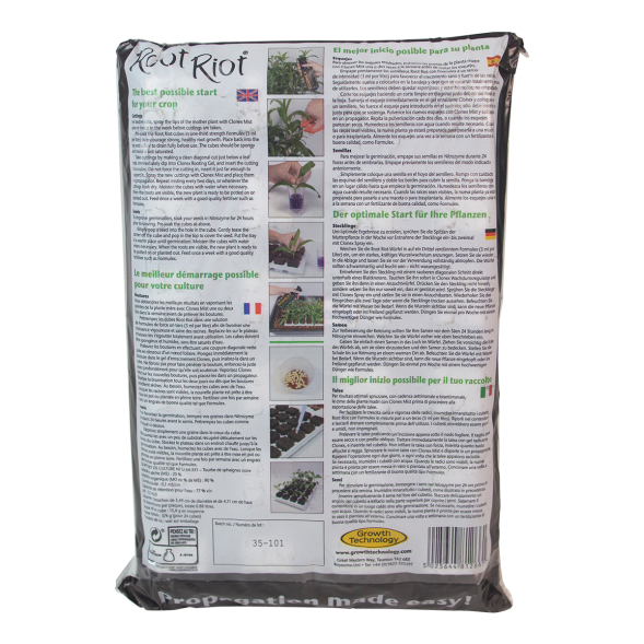 Кубики для клонирования рассады Root Riot упаковка 24 шт