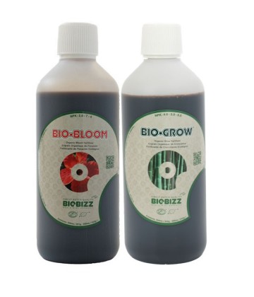 Комплект базовых удобрений BioBizz Grow+Bloom 2x250 мл