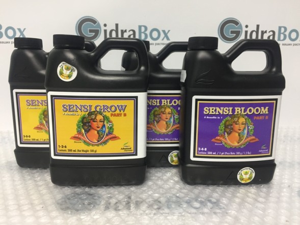 Комплект удобрений Sensi Set (Grow+Bloom) | Advanced Nutrients 4x0,5 л 