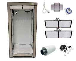 Гроубокс 120*120*200 см в сборе: LED Quantum Box