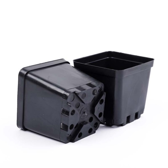 Горшок 11х11х11см / твердый (литой) 1л