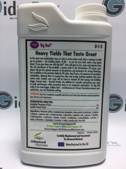 Big Bud Liquid 1 л | Advanced Nutrients