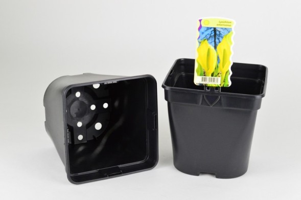 Горшок 23х23х30см / твердый (литой) 11л