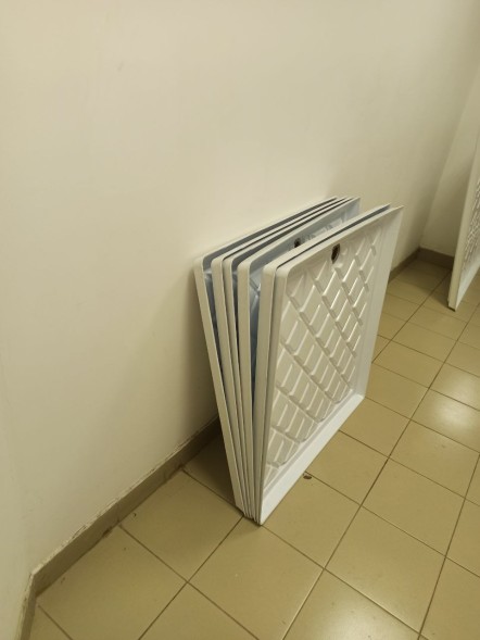 Поддон для гидропоники 940х940х45*3мм см с канавками Уценка