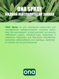 Нейтрализатор запаха спрей ONA Lemongrass 250 мл
