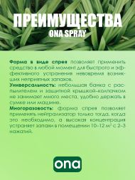 Нейтрализатор запаха спрей ONA Lemongrass 250 мл