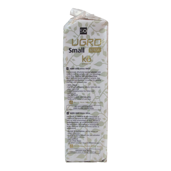 Кокосовый субстрат UGro Small Rhiza 11л х 12 шт