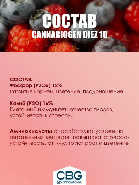 Удобрение Cannabiogen Delta 10 (Diez) 0,5 л