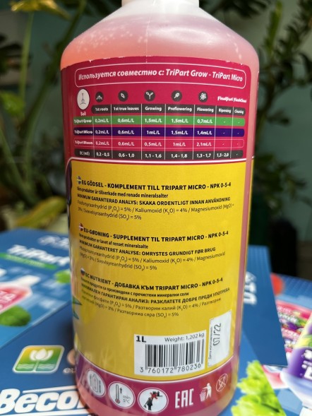 Удобрение TriPart Bloom Terra Aquatica (Flora Bloom GHE) 1 л