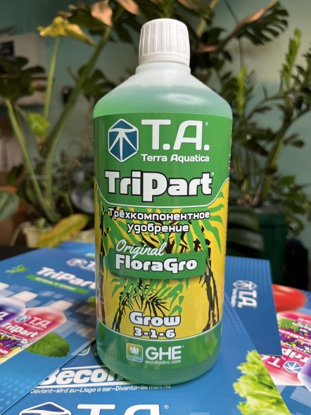 Удобрение TriPart Gro Terra Aquatica (Flora Gro GHE) 1 л